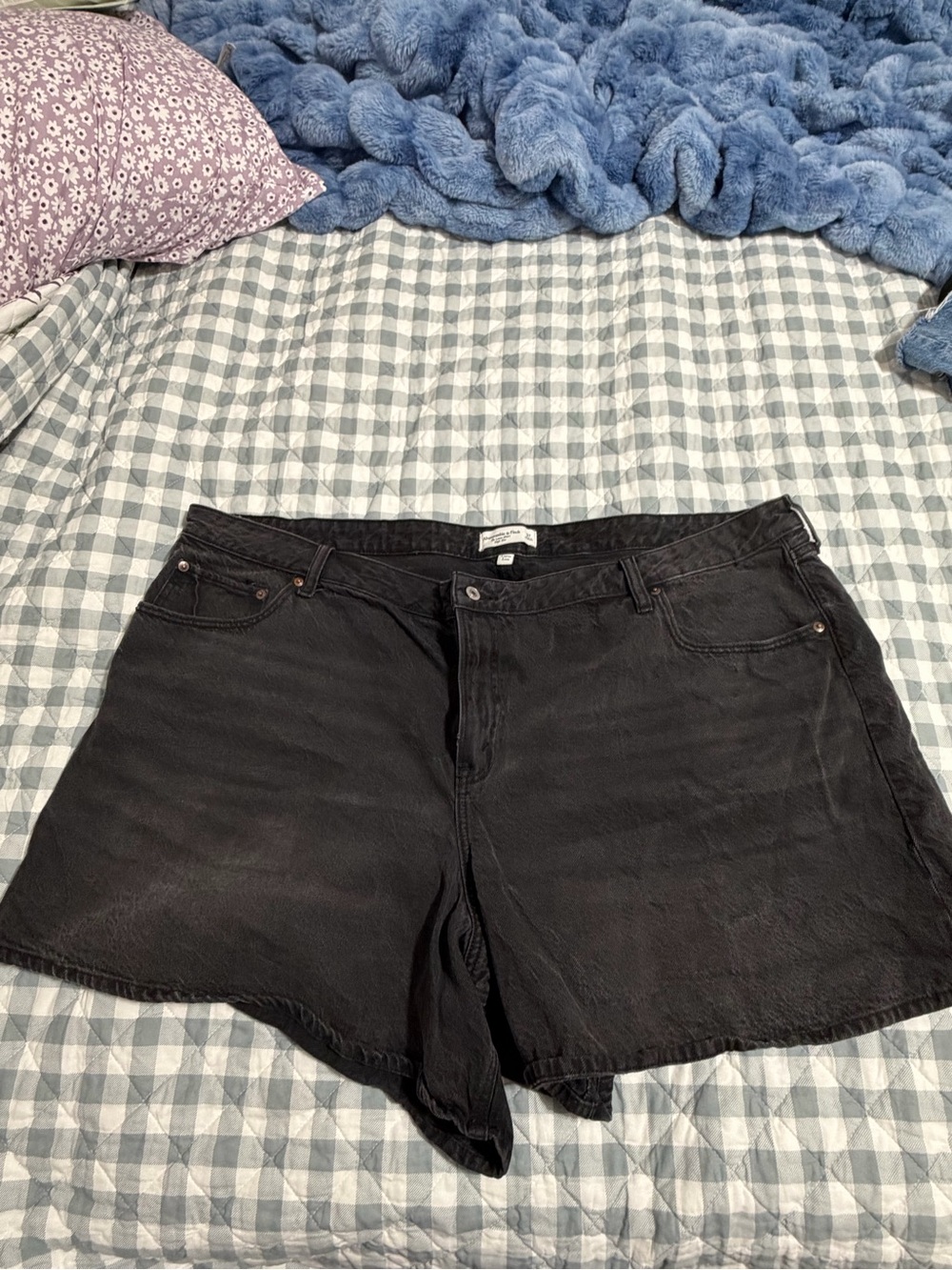 Abercrombie & Fitch Black Denim Jean Shorts